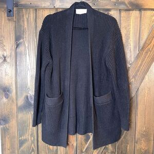 Everlane The Oversized Cotton Ribbed Chunky Knit Cardigan